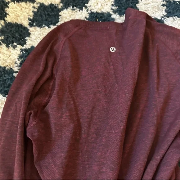Lululemon Maroon Swiftly Tech Long Sleeve - Picture 3 of 4